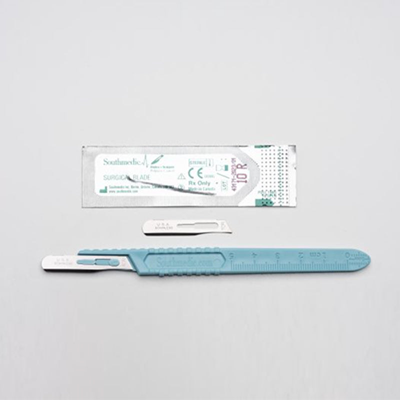 #10R Dermaplaning Blades with Handle (10 pack)